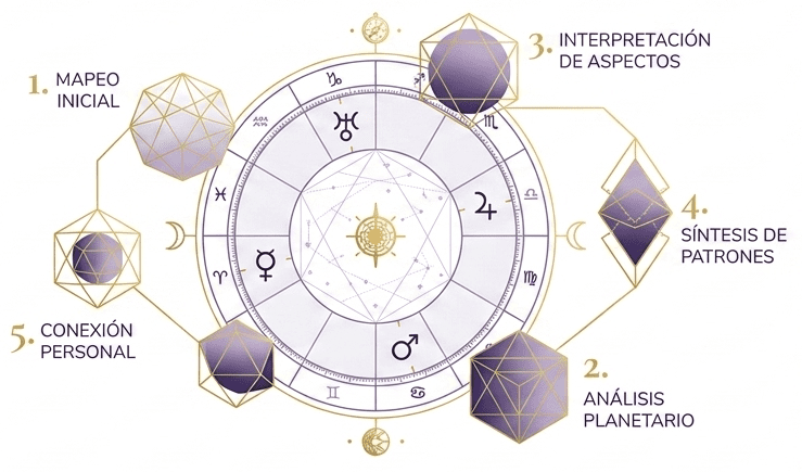 #Astro-Guía: 5 Pasos para interpretar tu carta natal.